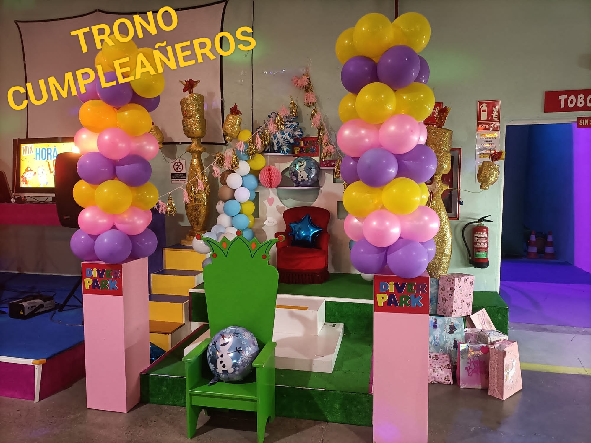 Trono cumpleañeros